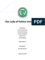 OLFU Our Lady of Fatima University CSR