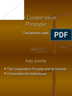 Cooperative Principle Maxims and Implicatures