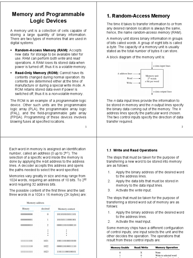Topic 5 | PDF | Random Access Memory | Computer Memory