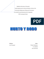 Trabajo Sobre El Hurto y Robo