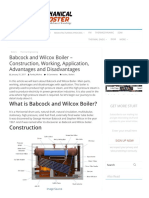 Babcock and Wilcox Boiler - Construction, Working, Application, Advantages and Disadvantages - Mechanical Booster