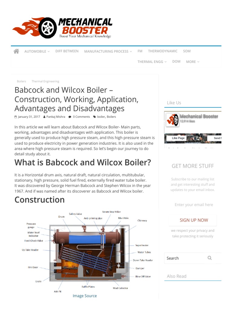 Babcock and wilcox boiler deals