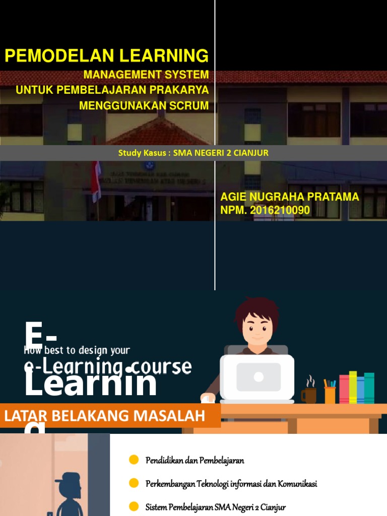 E-Learning Prakarya dengan Scrum di SMA Cianjur | PDF | Komputer