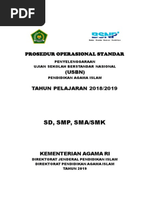 Pos Usbn Pai 2018 2019 Pdf