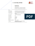 E - Way Bill System