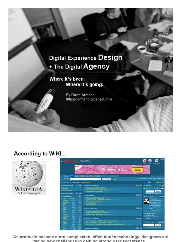 Digital Experience Design The Digital Agency 28979 | PDF | Design ...