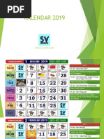 Kalendar Kuda 2019  PDF
