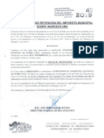 Constancia No Retencion 1% Imi Alma 2019