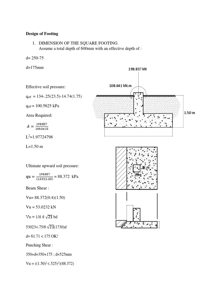 Combined Footing Design and Details | PDF | Technology & Engineering