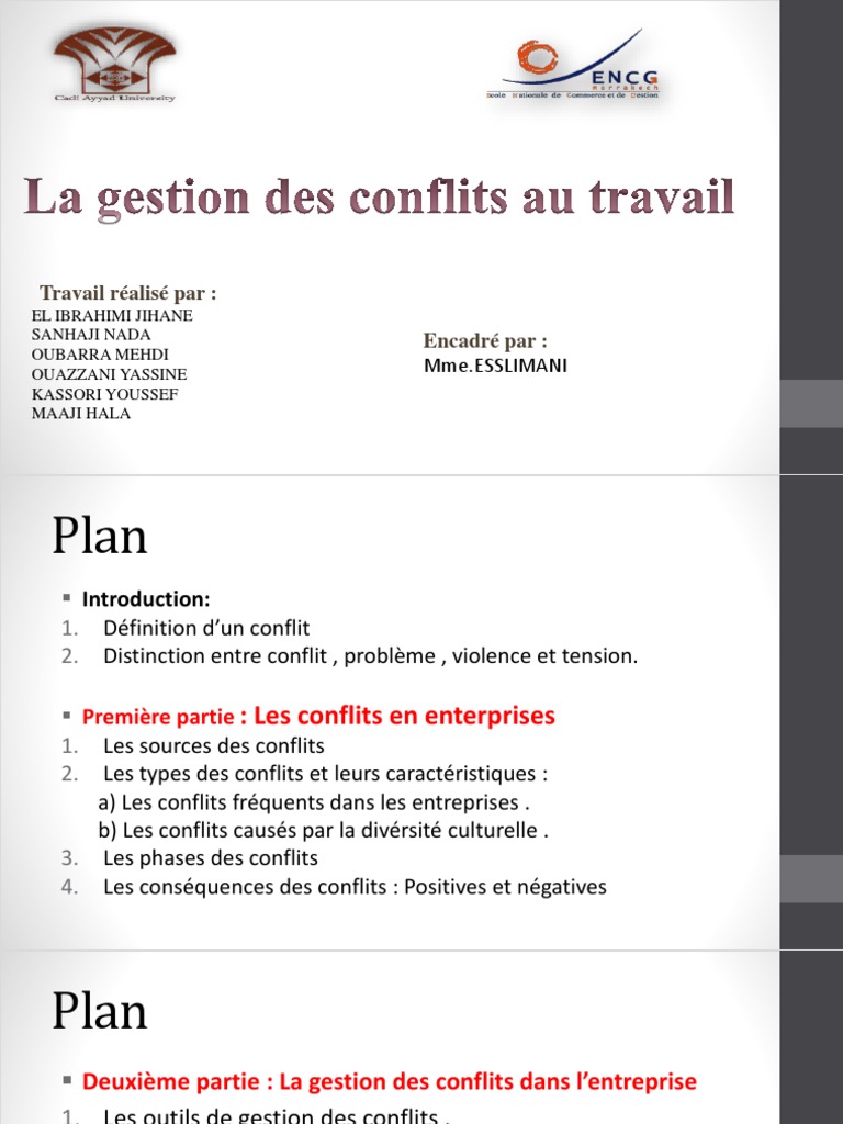 Gestion des conflits au travail | PDF | Arbitrage | Résolution de conflit