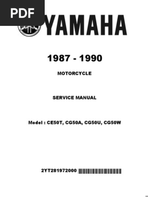 1987-1990 Yamaha Jog Service Manual PDF | PDF | Cylinder (Engine
