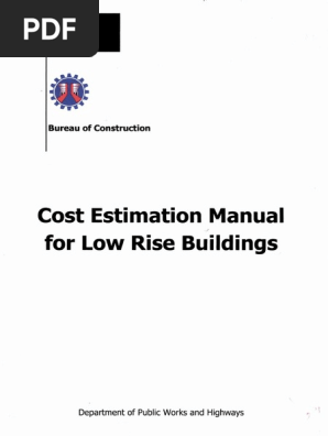 Dpwh Cost Estimation Manual for Low Rise Buildings