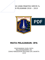 Panduan Ujian Praktek Ipa Smp Dki Jakarta 2018-2019