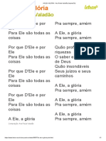 A ELE a GLÓRIA - Ana Paula Valadão (Impressão)