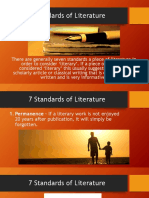 7 Standards of Literature