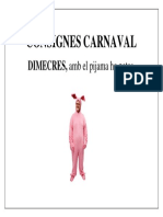 Consignes Carnaval Dimecres