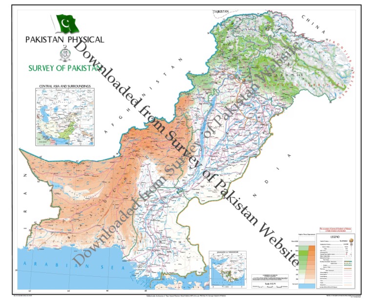 Pakistan Physical Detailed Map-Atlas PDF | PDF