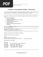 Curso Shell Script Exercícios Iniciais