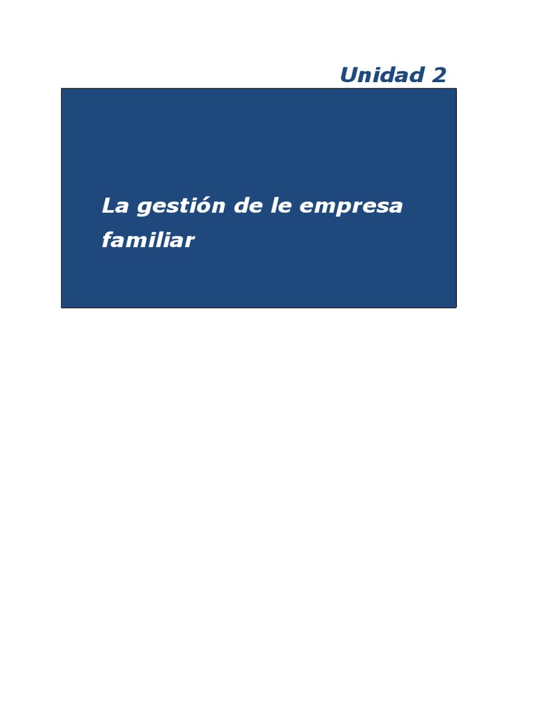 Gestión Efectiva de Empresas Familiares | PDF | Capital (economía ...