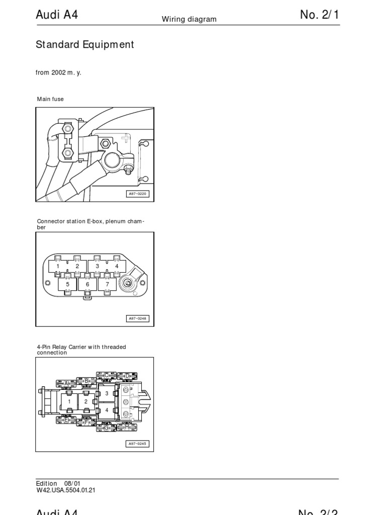 Audi A4 B5 Wiring Diagram | Headlamp | Vehicle Technology