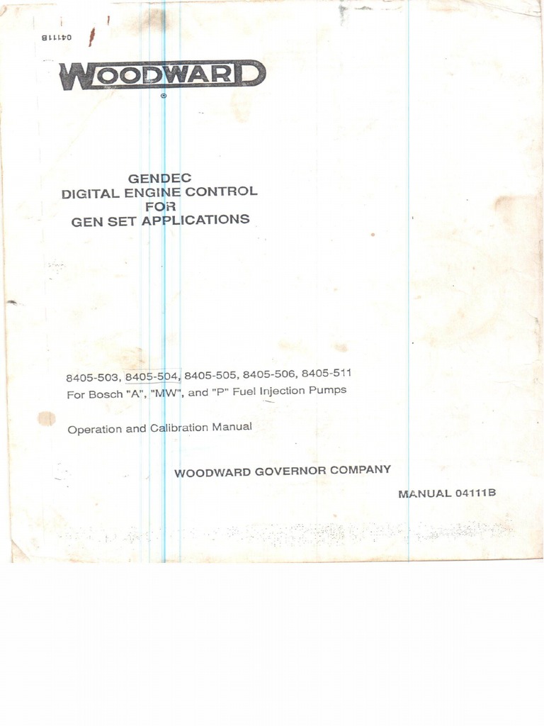 Woodward Manual PDF PDF