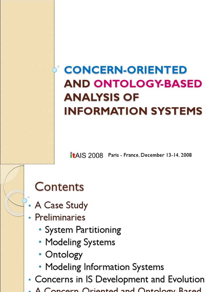 Concern-Oriented: AND Analysis of Information Systems | PDF | System ...