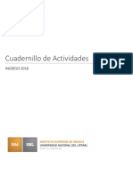 Cuadernillo de Actividades (Definitivo) - Ingreso 2018