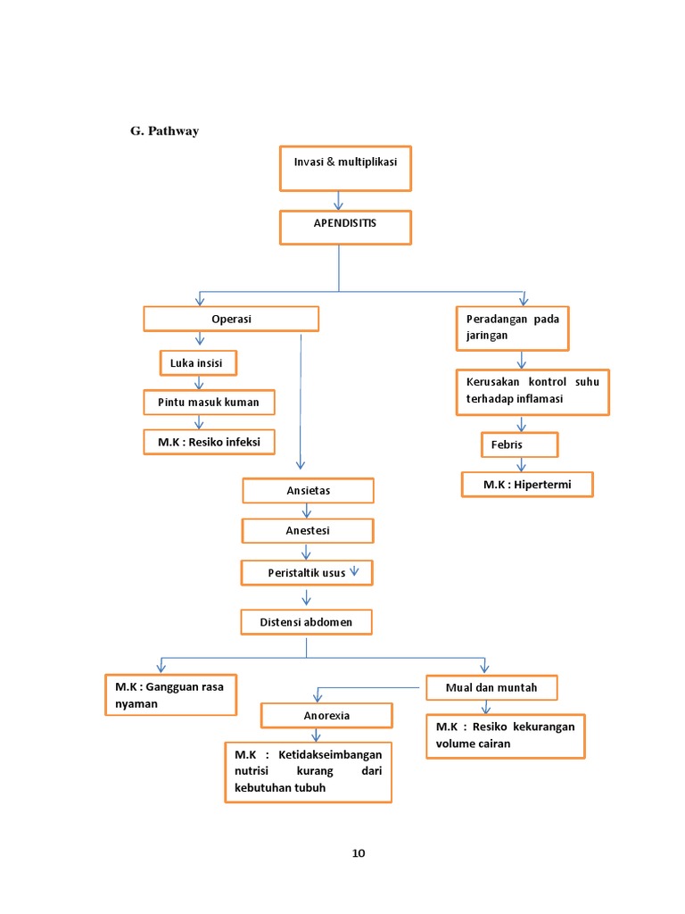 Pathway Apendisitis dan Manajemen Pasca Operasi | PDF