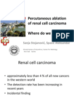 Percutaneous Ablation of Renal Cell Carcinoma Where Do We Stand Now?
