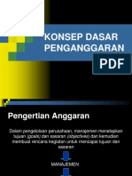  Konsep Dasar Penganggaran