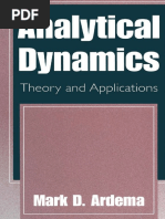 Analytical Dynamics - Ardema PDF