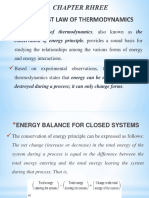 The First Law of Thermodynamics, Also Known As The: Conservation of Energy Principle, Provides A Sound Basis For