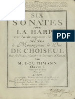 Gouthmann-Six Sonates Pour La Harpe