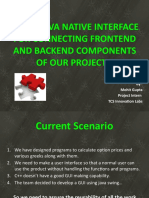 Using Java Native Interface For Connecting Frontend and Backend Components of Our Project