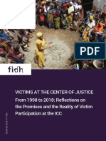 Victims at The Center of Justice: From 1998 To 2018: Reflections On The Promises and The Eality of Victim Participation at The ICC - December 2018