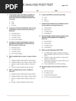 Root Cause Analysis Post-Test