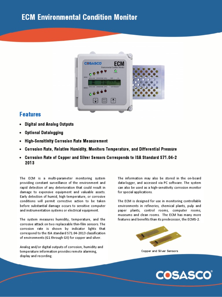 ECM Environmental Corrosion Monitor | PDF | Relative Humidity | Corrosion