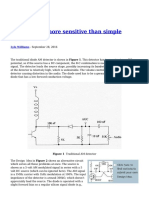 AM detector circuit more sensitive than diode