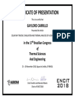 Certificado de Presentación PDF