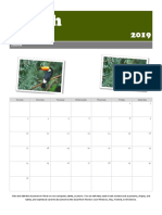 March 2019 Calendar for Word Online