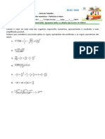 Colégio Campo de Flores: Nome: - N.º: - 7.º Ano Turma: - Data: - / - /2019