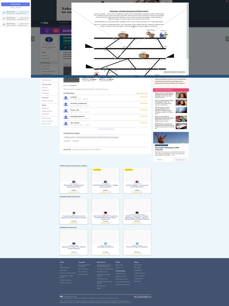 Dinky King PDF Teaching Mathematics