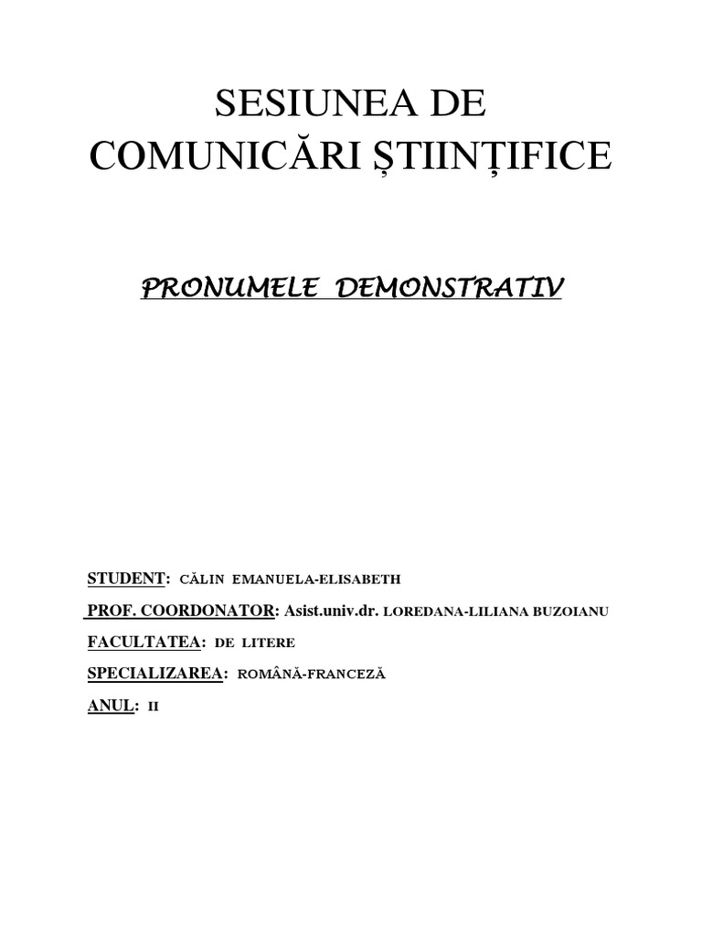 Sesiunea De Comunicari Stiintifice Docx