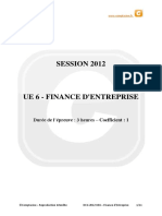 Sujet DCG Finance DEntreprise 2012