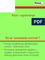 Rizici I Ogranicenja Na Projektima