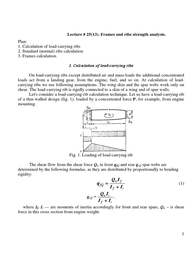 Rib Design and Calculation Techniques | PDF | Bending | Stress (Mechanics)