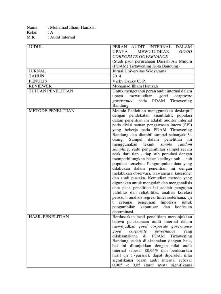 ➤ Contoh critical review jurnal perbankan syariah