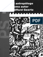 (Clifford Geertz) El Antropólogo Como Autor PDF