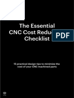 Essential CNC Cost Reduction Checklist