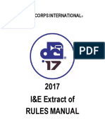 2017 I&E Extract of The DCI Rules Manual